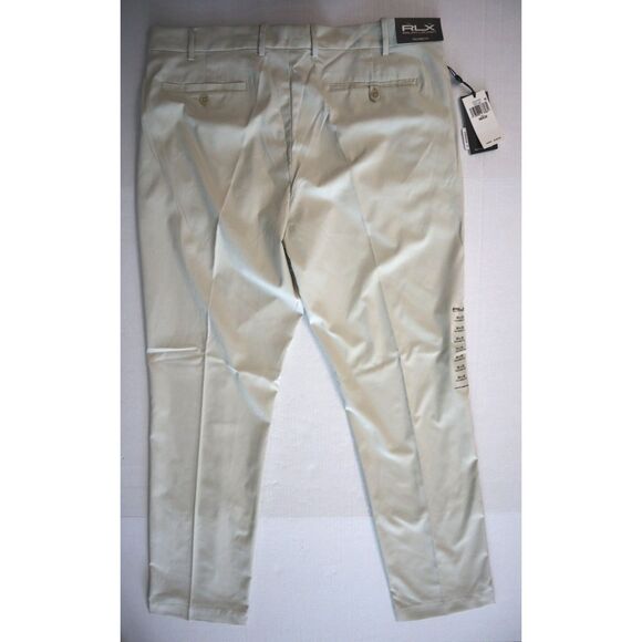 RLX Ralph Lauren Men's Sz 36x32 Basic Sand/Beige Tailored Fit Golf Pants - Picture 2 of 11